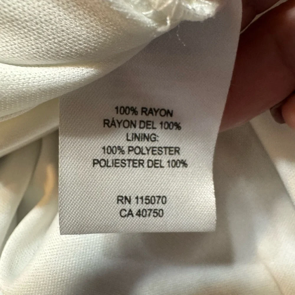 Nina Leonard women’s medium lined dress. Black/ white - Picture 8 of 11